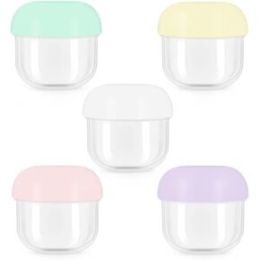 TravelContainers TravelJars forToiletriesTravel BottleTSA ApprovedTravel Size ContainersTravel Accessories for Cosmetic Makeup Face Body Hand Cream (5 pcs 0.34oz/10ml)