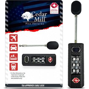 TSA Approved Travel Locks for Luggage & Suitcase - Heavy Duty Suitcase Lock - TSA Approved Locks for Luggage & Gun Case - Outdoor Tent Lock - Durable Zipper Locks of Backpacks - TSA Combination Lock