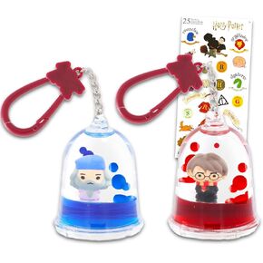 Harry Potter Tsunameez Keychain Set - Bundle of 2 Tsunameez Harry Potter Keychains with Stickers | Harry Potter Key Ring Set | Styles May Vary
