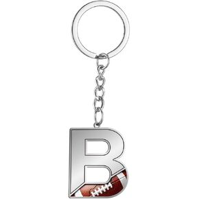 Bag Charms Initial Letter Keychain Trainer Bag Charm Football Keychain for Handbags Sports Bag