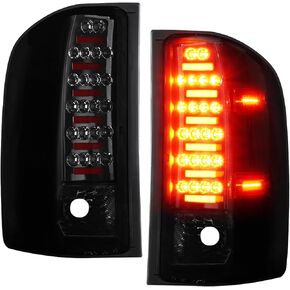 (2 Pack) LED Tail Lights Smoke Lens for 2007-2013 Chevy Silverado 1500 2500HD 3500HD, 2008-2014 GMC Sierra 3500HD Fit Factory Incandescent Models