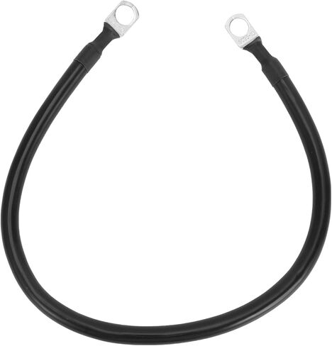 1 Pc Universal Battery Inverter Cable 3/8" Lug 1.5FT Battery Cable 4 AWG Gauge Black Tinned Copper in Kuwait