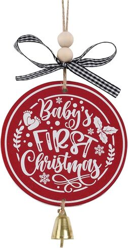 Friendship Ornament for Christmas, Wooden I Wish You Lived Next Door Ornament, Best Friend Ornament with Bell Black Red Buffalo Check Bow, Christmas Friendship Gift for Neighbor Sister Women in Saudi Arabia