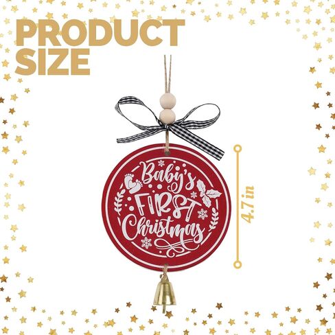 Friendship Ornament for Christmas, Wooden I Wish You Lived Next Door Ornament, Best Friend Ornament with Bell Black Red Buffalo Check Bow, Christmas Friendship Gift for Neighbor Sister Women in Saudi Arabia