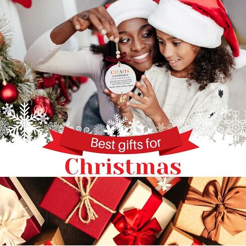 زخرفة الصداقة لعيد الميلاد، خشبية أتمنى لك أن تعيش زخرفة الباب المجاور، أفضل حلية صديق مع جرس أسود أحمر الجاموس الاختيار القوس، هدية عيد الميلاد الصداقة للنساء شقيقة الجيران in Kuwait