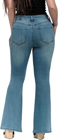 1822 Denim Women's Petite 29" Mid- Rise Flare in Miles in Saudi Arabia