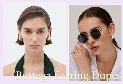 Teardrop Earrings Jewelry Dupes for Women Trendy,Lightweight Chunky 14K Real Gold Hoop Designer Earrings Set with Hypoallergenic 925 Sterling Silver Post in Kuwait