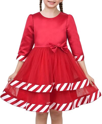 Sunny Fashion Girls Dress White Halloween Square Collar Layer Skirt Puff in Kuwait