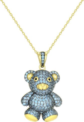 Whimsical Teddy Bear Necklace - Sterling Silver Pendant for Women - Adorable Gummy Bear Necklace - Mama Necklace - Bear Necklace - Teddy Bear Charm in Kuwait