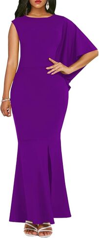 Formal Dresses for Women Elegant One Shoulder Wedding Guest Gown Bodycon Mermaid Evening Party Long Dress in Saudi Arabia