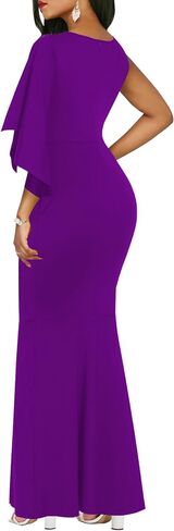 Formal Dresses for Women Elegant One Shoulder Wedding Guest Gown Bodycon Mermaid Evening Party Long Dress in Saudi Arabia