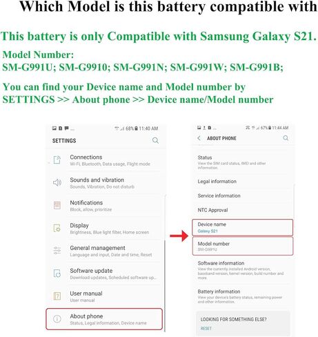 Note 20 Battery Replacement Kits (New Upgraded) for Samsung Galaxy Note 20 SM-N981U All Models with Installation Manual and Repair Tool Kits in Kuwait