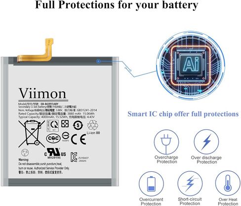 Note 20 Battery Replacement Kits (New Upgraded) for Samsung Galaxy Note 20 SM-N981U All Models with Installation Manual and Repair Tool Kits in Kuwait