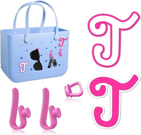 Letter for Bogg Bag Accessories, 2PCS Bogg Bag Charms with 3PCS Key Holder for Beach Accessories in Saudi Arabia