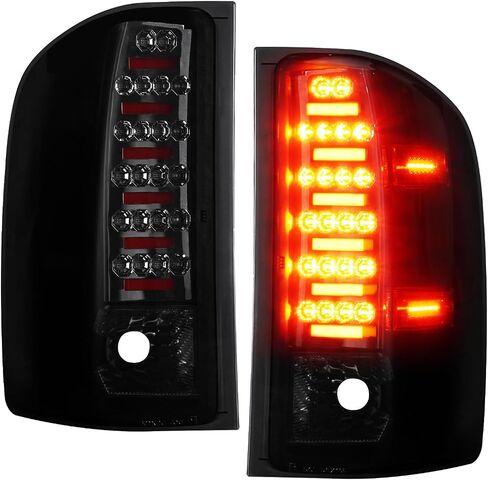 (2 Pack) LED Tail Lights Smoke Lens for 2007-2013 Chevy Silverado 1500 2500HD 3500HD, 2008-2014 GMC Sierra 3500HD Fit Factory Incandescent Models in Saudi Arabia