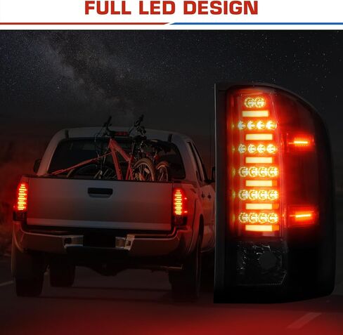 (2 Pack) LED Tail Lights Smoke Lens for 2007-2013 Chevy Silverado 1500 2500HD 3500HD, 2008-2014 GMC Sierra 3500HD Fit Factory Incandescent Models in Saudi Arabia