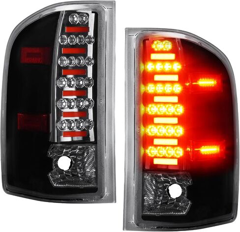 (2 Pack) LED Tail Lights Smoke Lens for 2007-2013 Chevy Silverado 1500 2500HD 3500HD, 2008-2014 GMC Sierra 3500HD Fit Factory Incandescent Models in Saudi Arabia