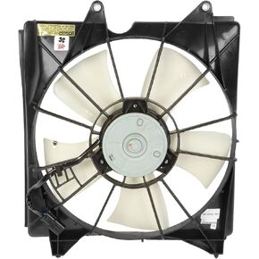 DNA MOTORING OEM-RF-0176 Factory Style Radiator Cooling Fan Assembly Cooling Efficiency Improved [Compatible with 2013-2015 DX / 2010-2014 TSX / 2008-2012 Accord / 2010-2011 Accord Crosstour ],Black