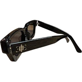 Mens Polarized Sunglasses - Designer Trendy Black Sunglasses for Men - UV Protection Designer Men Shades Glasses - Rectangular Mens Sunglasses - Vintage Sunglasses for Men