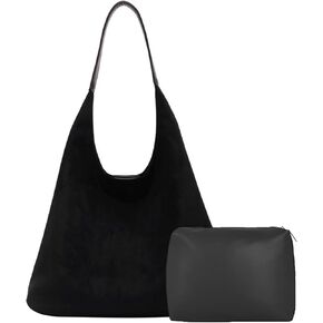 Suede Bags for Women Trendy Brown Suede Purses Hobo Handbag Leather Crossbody Bags for Shopping Party