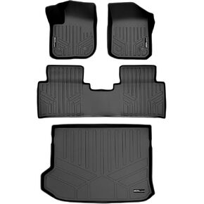 SMARTLINER Custom Fit Floor Mats 2 Rows and Cargo Liner Set Black Compatible with 2016-2020 Buick Envision