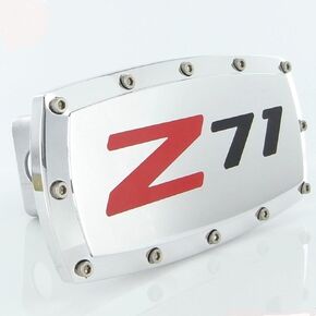Billet Tow Hitch Cover for Chevy Z71 (Chrome)