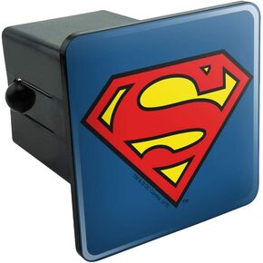 GRAPHICS & MORE Superman Classic S Shield Logo Tow Trailer Hitch Cover Plug Insert