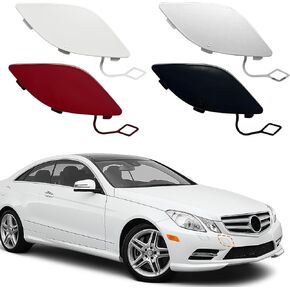 TOPUS Front Bumper Tow Hook Cover for Mercedes Benz E350 E500 E550 2010 2011 2012 2013 for Mercedes Benz E250 11 12 13 Towing Eye Cap Trailer Cover A2078850123 2078850123 (Black, Right Side)