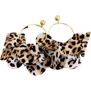 Leopard Earrings for Women Leopard Print Earrings Jewelry Large Hoop Drop Earring Animal Print Statement Earrings for Women