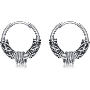 Tree of Life Earrings Sterling Silver Tree Huggie Hoop Earrings Tree of Life Jewelry Gifts for Women