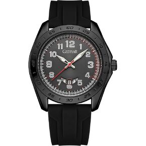 Stylish Wrist Watches for Mens,Arabic Numbers Casual Business Sport Military Waterproof Rubber Silicone Band Calendar Analog Watch for Men