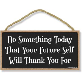 Honey Dew Gifts Inspirational Wooden Signs, Good Things Come to Those Who Hustle, 5 inch by 10 inch Hanging Wooden Sign, Decorative Wall Art, Housewarming Gifts, 76008 in Kuwait