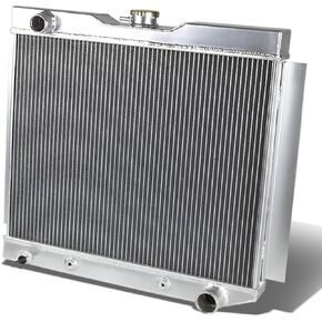 DNA MOTORING RA-CHARGER74-3 3-Row Full Aluminum Radiator Compatible with 70-78 Dodge B-Series Ram Van, Compatible with 50-54 Chevy Bel Air / 1953-1954 Corvette