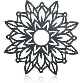 noxozoqm MANDALA Metal Wall Decor Modern Metal Flower Wildflower Mandala Flower Wall Art Flower Wall Decor for Living Room Bedroom Bathroom