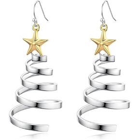 Christmas Earrings Dangle Drop Xmas Tree Earring Thanksgiving Party Gift Christmas Themed Earrings for Women.