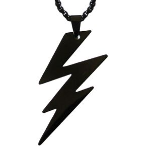 Victorian Vault Lightning Pendant Jewelry Gothic Necklace on Chain