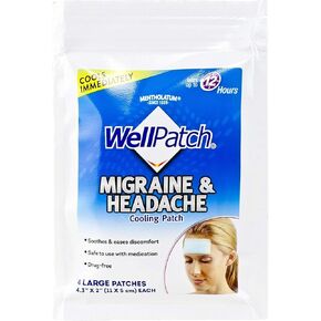 Well Patch Migraine Cooling Patch - 4 ea., Pack of 3