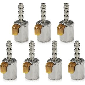7 pcs Transmission Solenoid 5R110W for F250 F350 F450 F550 Super Duty 2003-UP Transmission Shift Control & Governor Solenoid Kit OE 3C3Z-7G383AB 3C3Z-7J136AA 3C3Z-7J136AB(Refurbished Parts)