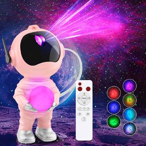 3 in 1 Star Projector with 8 Color Moon Lamp, Astronaut Galaxy Projector, Remote & Timer, 33 Light Effects LED Nebula Night Light Gift for Girls Boys Kids Adults Christmas Birthday Room Décor