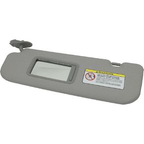 Driver Left Side Sun Visor with Mirror Gray for 2012 2013 2014 2015 Hyundai Veloster Replace 85210-2V130-TX