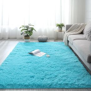 Lifup Area Rug for Living Room, Indoor Shag Fuzzy Carpets, Fluffy Faux Fur Rugs, Non-Slip High Pile Shaggy Carpets, Ultra Soft Plush Rugs for Bedroom Home Decor Burgundy 2x3 Feet