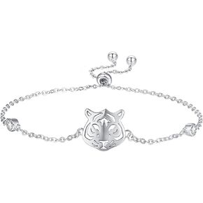 Palpitate Inspirational Lion Gifts Lion Bracelets for Women 925 Sterling Silver Lion Pendant Animal Bracelets Lion Jewelry for Women in Kuwait