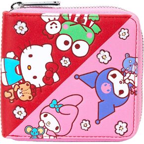 Loungefly Sanrio Hello Kitty & Friends Color Block Zip Around Wallet