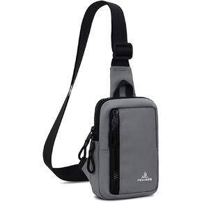Peicees Small Crossbody Bag for Men Women Mini Sling Bag Travel Running Phone Daypack Cross Body Shoulder Bags with Keyholder