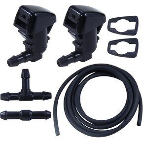 2 Pack Front Windshield Washer Nozzles Kit Single Hole Wiper Spray Washer Jet BC3Z-17603-A Replacement for Ford Super Duty 2011-2016 Ford F250 F350 F450 F550