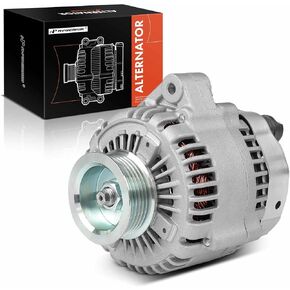 A-Premium Alternator Compatible with Acura TL 2002-2003, CL 2001-2003, 3.2L, 12V 120A 6-Groove Pulley Clockwise, Replace# 31100PFWJ01, 31100PFWJ02