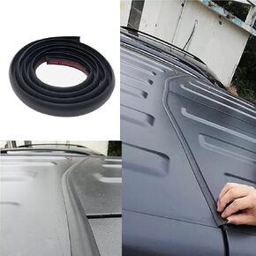 Hard Top Rubber Seal for 2007-2022 Wrangler JL JLU JK JKU Noise Reduction Kit, Roof Flow Seal Strip,Waterproof Silicone Strip (1PC)