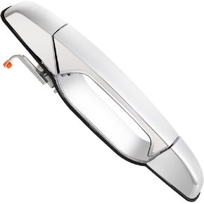 Exterior Chrome Door Handle Rear Left Driver Side for 2007 2008 2009 2010 2011 2012 2013 2014 Chevy Silverado Suburban Tahoe Avalanche, GMC Sierra Yukon, Cadillac Escalade - 25960521, 22738725, 80105