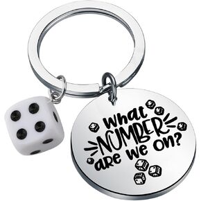 What Number Are We On Bunco Keychain Bunco Gift Bunco Dice Game Gambling Player Bunco Babe Jewelry