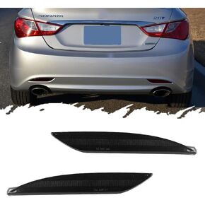 For 2011 2012 2013 2014 Hyundai Sonata(YF) Rear Bumper Reflector Brake Tail Light Smoked Housings 92406-3S000, 92406-3S000 HY2830102 HY2831102